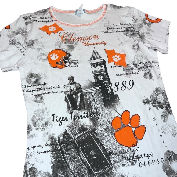 Clemson University Sequin Women’s Tee Size Medium NWT - Picture 2 of 5